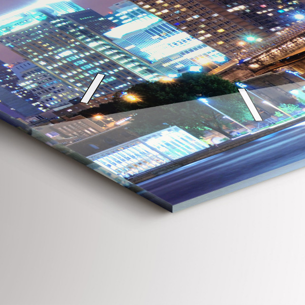 Orologio rettangolare Ponte di Brooklyn e East River