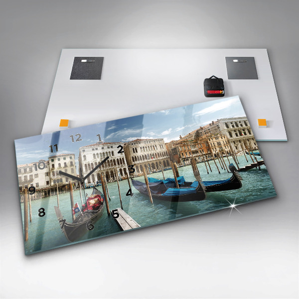 Orologio rettangolare Gondole Venezia Italia