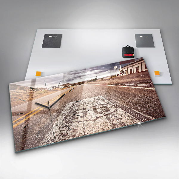 Orologio rettangolare Strada 66 USA