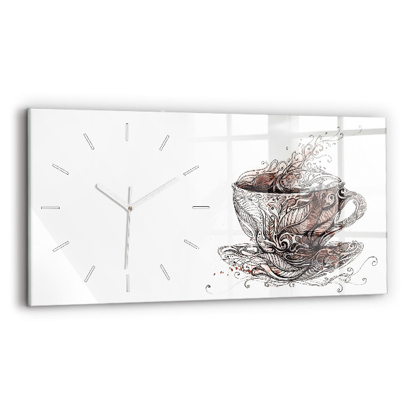 Orologio rettangolare Tazza di caffè