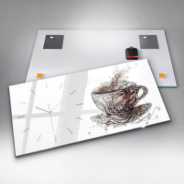 Orologio rettangolare Tazza di caffè