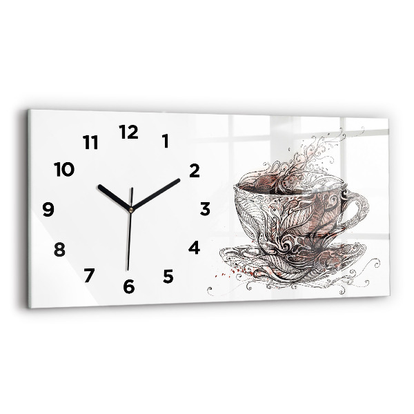 Orologio rettangolare Tazza di caffè