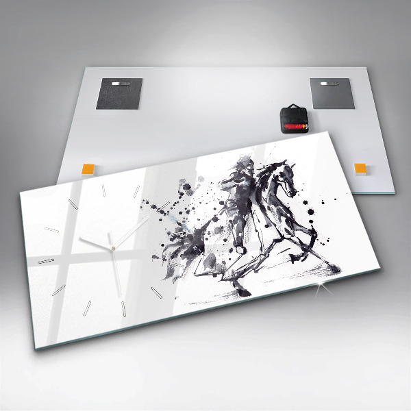Orologio rettangolare Cavaliere a cavallo