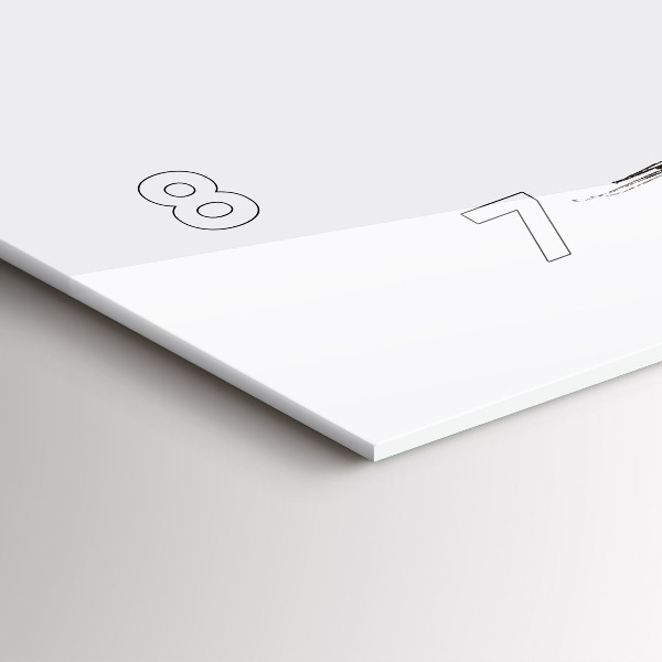 Orologio rettangolare Orso astratto