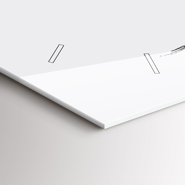 Orologio rettangolare Orso astratto