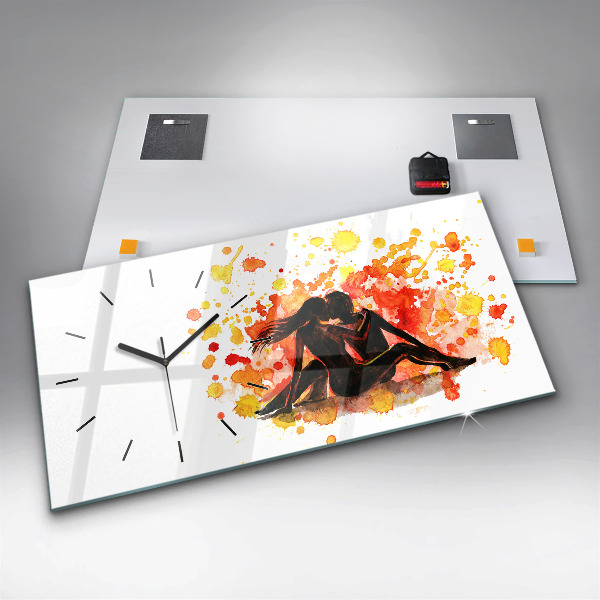 Orologio rettangolare Amore e una coppia innamorata