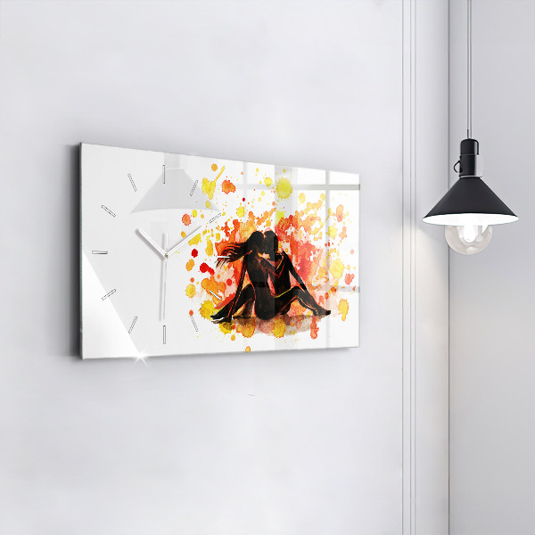 Orologio rettangolare Amore e una coppia innamorata