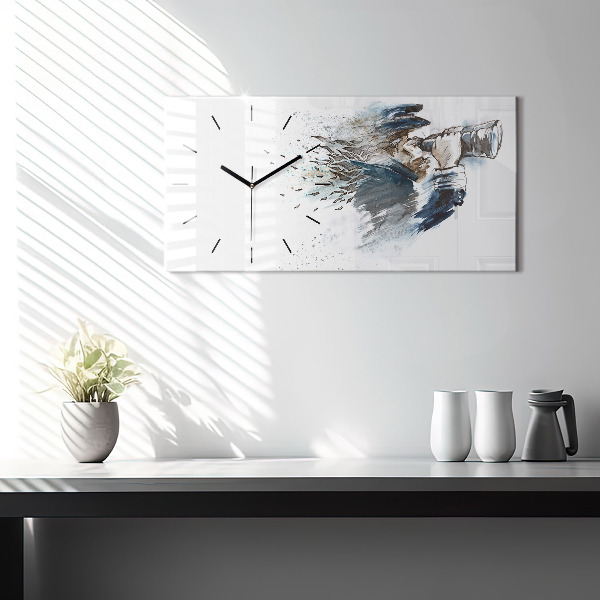 Orologio rettangolare Capitano della nave con binocolo