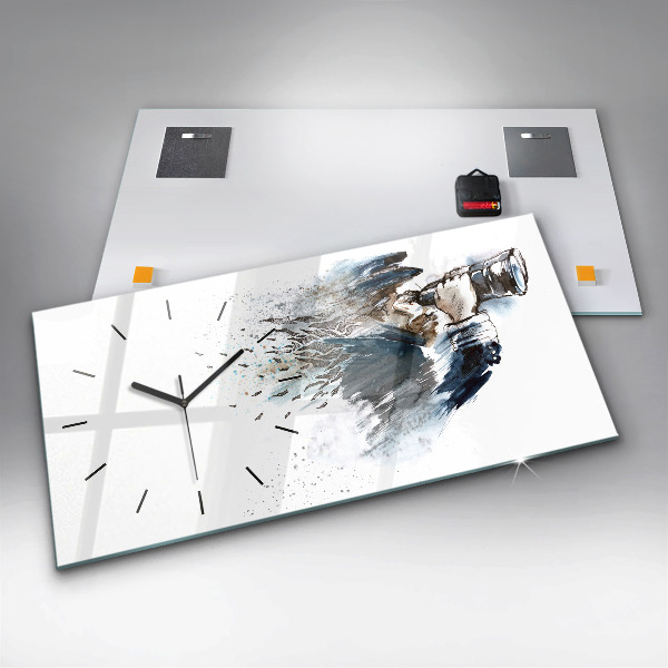 Orologio rettangolare Capitano della nave con binocolo