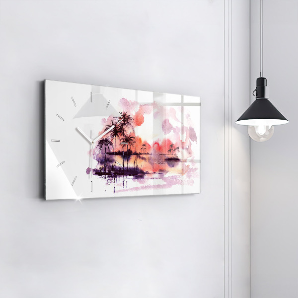 Orologio rettangolare Paesaggio tropicale