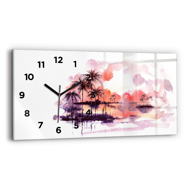 Orologio rettangolare Paesaggio tropicale