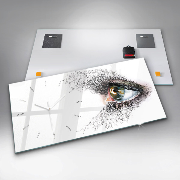 Orologio rettangolare Disegno di un occhio umano