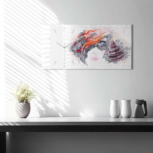 Orologio rettangolare Dolce donna con torta