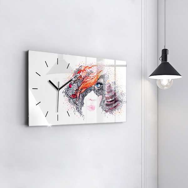 Orologio rettangolare Dolce donna con torta