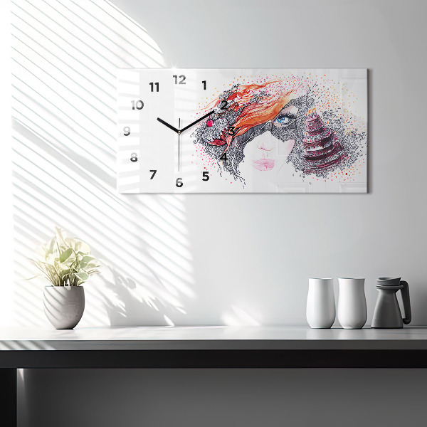 Orologio rettangolare Dolce donna con torta