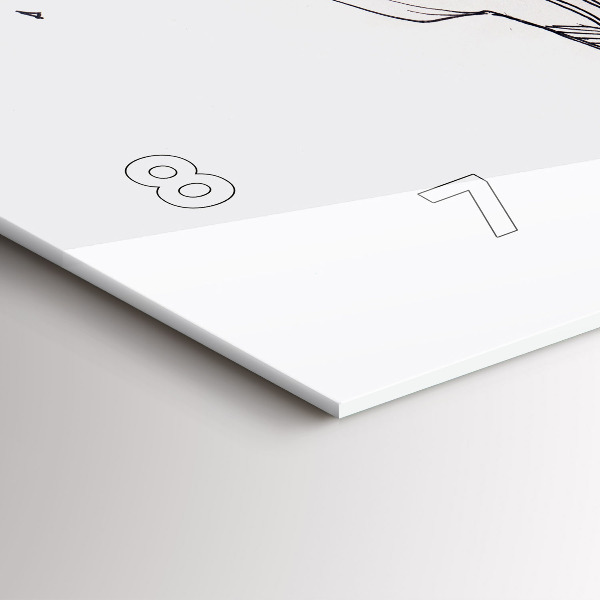 Orologio rettangolare Disegno di bacio d'amore