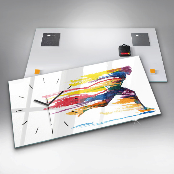 Orologio rettangolare Illustrazione del corridore