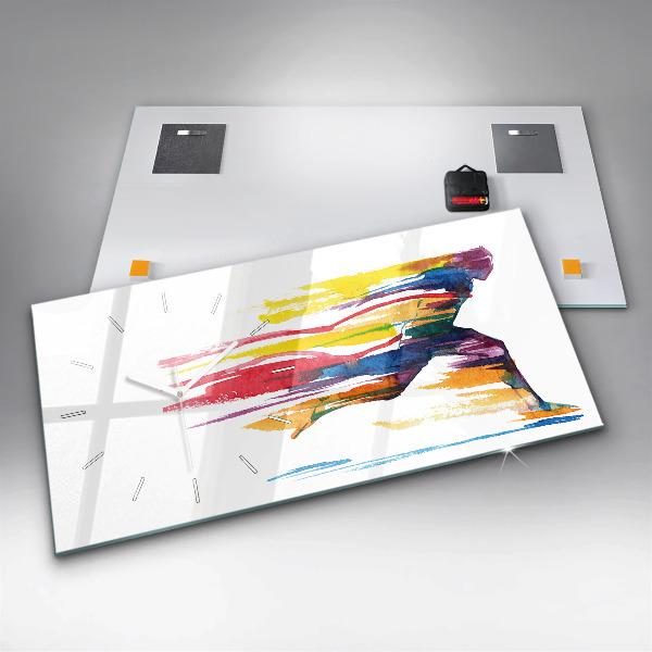 Orologio rettangolare Illustrazione del corridore