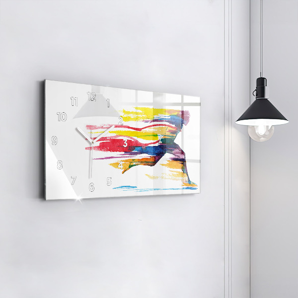 Orologio rettangolare Illustrazione del corridore