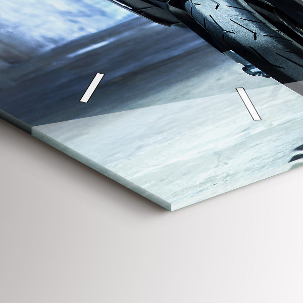 Orologio rettangolare Motocicletta nel vicolo