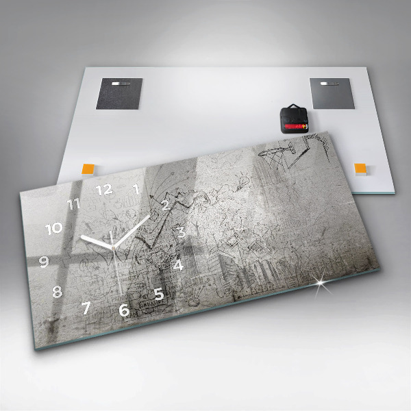 Orologio rettangolare Schizzo della città