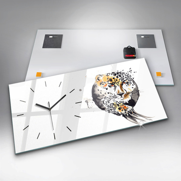 Orologio rettangolare Ghepardo dentro un cerchio