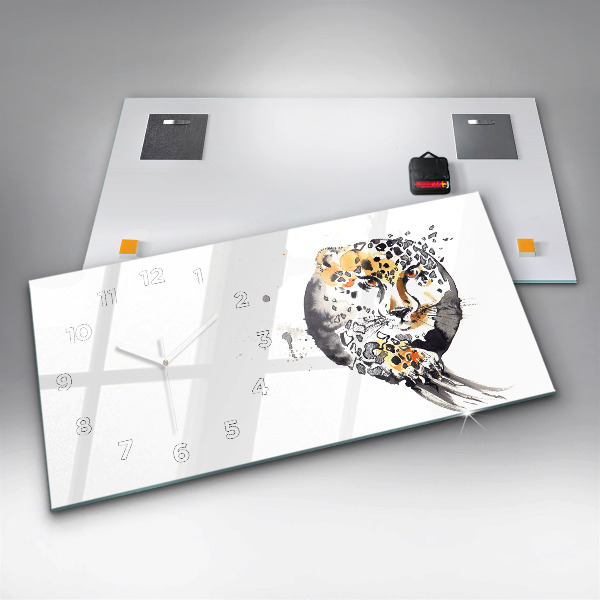 Orologio rettangolare Ghepardo dentro un cerchio