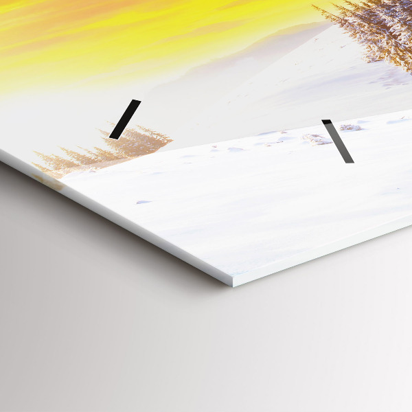 Orologio rettangolare Paesaggio montano invernale