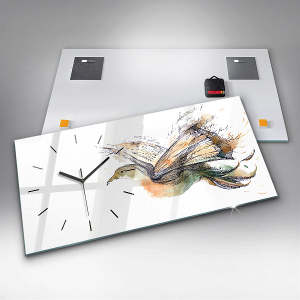 Orologio rettangolare Libro degli uccelli