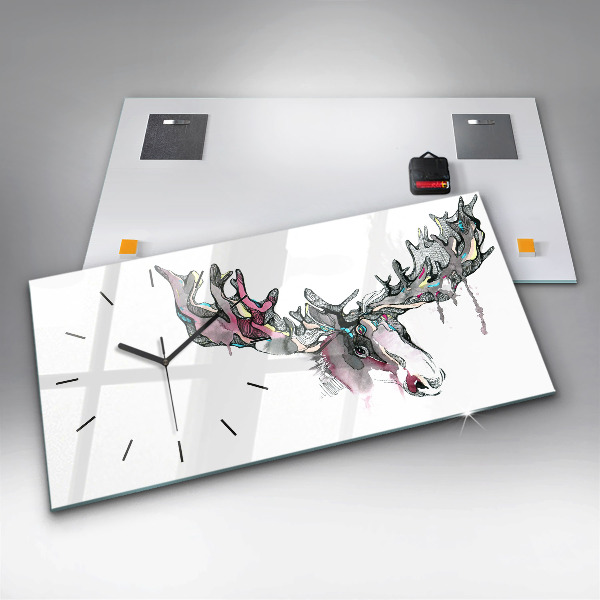 Orologio rettangolare Estratto di alce