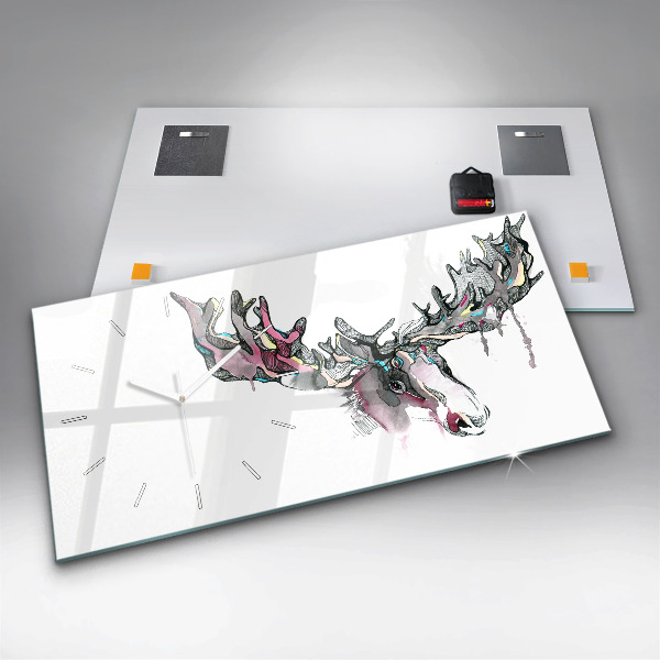 Orologio rettangolare Estratto di alce