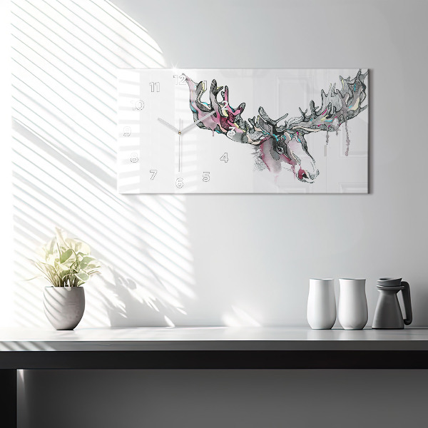 Orologio rettangolare Estratto di alce