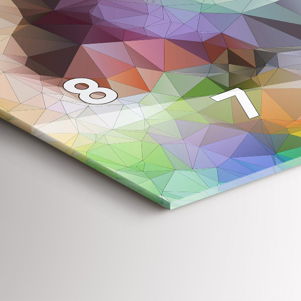 Orologio rettangolare Occhio umano colorato