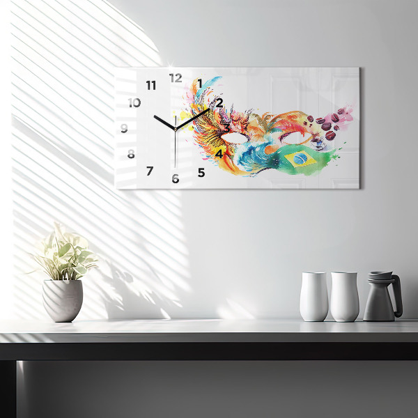 Orologio rettangolare Cultura - Bandiera brasiliana