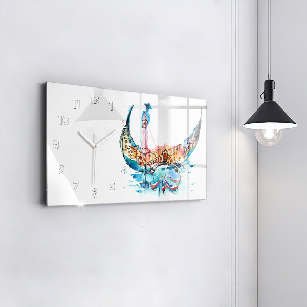 Orologio rettangolare Italia - Gondola Veneziana