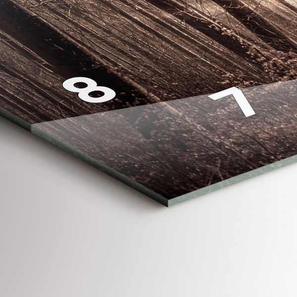 Orologio rettangolare Sentiero forestale in seppia