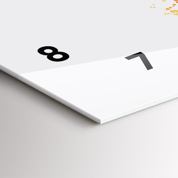 Orologio rettangolare Bici dipinta