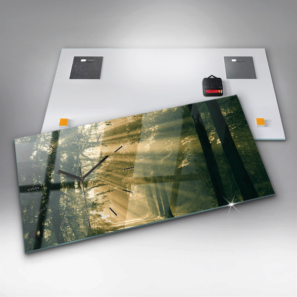 Orologio rettangolare Foresta dei raggi del sole