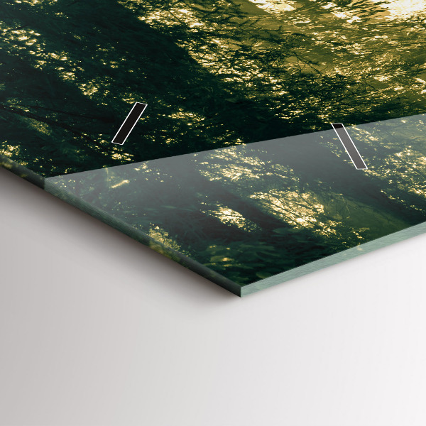 Orologio rettangolare Foresta dei raggi del sole