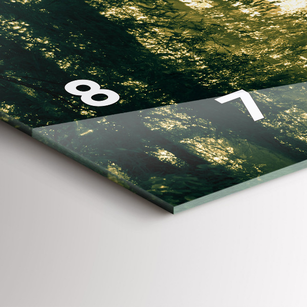 Orologio rettangolare Foresta dei raggi del sole