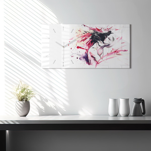 Orologio rettangolare Astrazione degli amanti