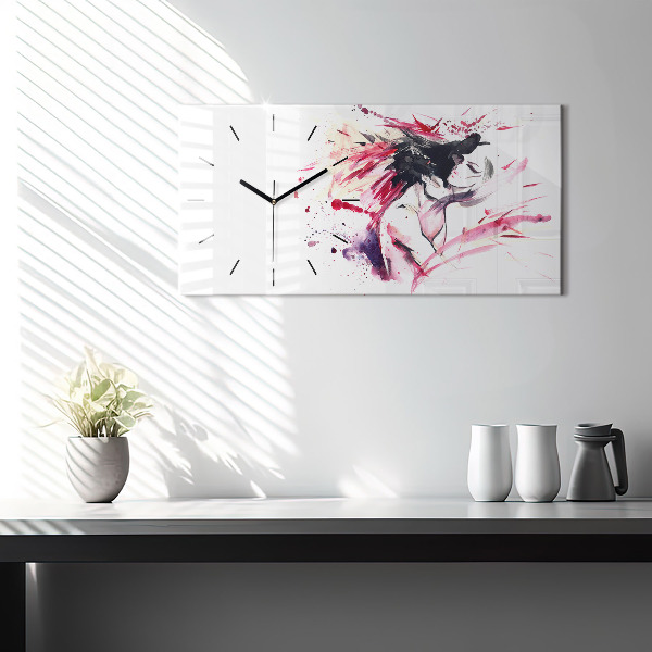 Orologio rettangolare Astrazione degli amanti