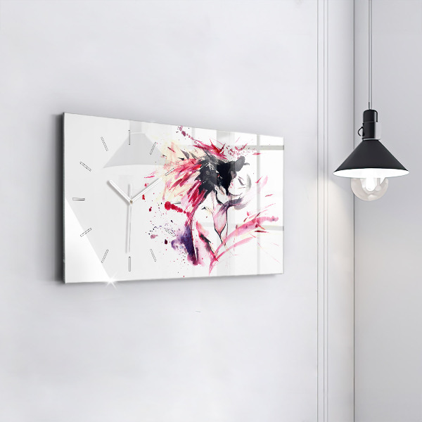Orologio rettangolare Astrazione degli amanti