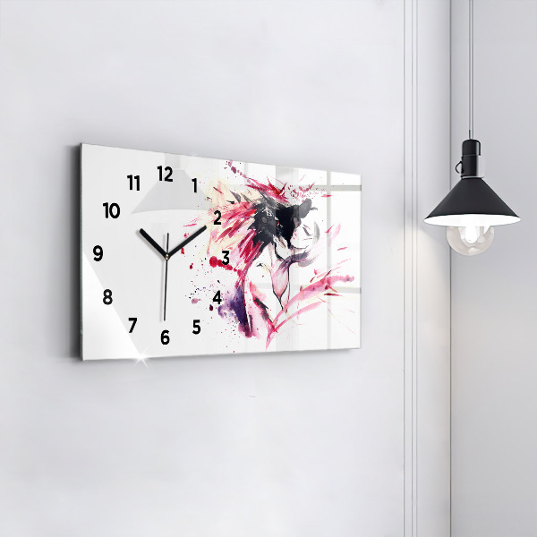 Orologio rettangolare Astrazione degli amanti