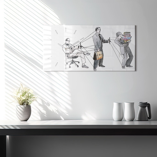 Orologio rettangolare Persone burattinaie