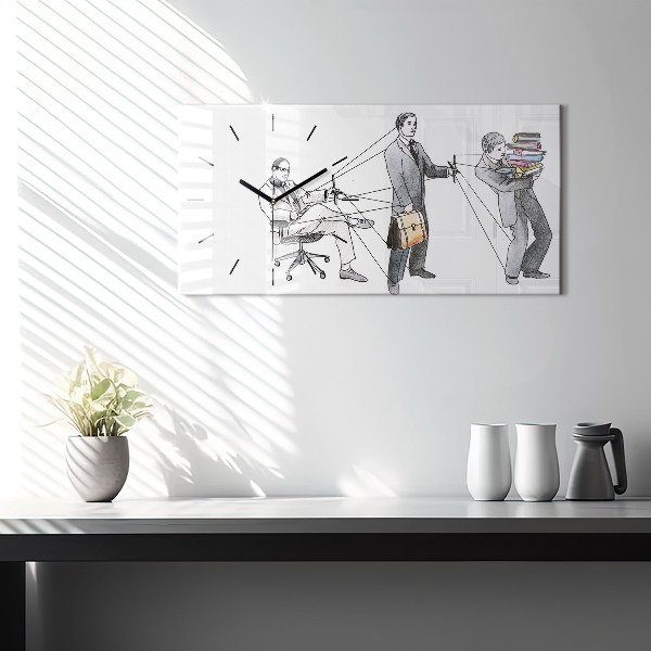 Orologio rettangolare Persone burattinaie