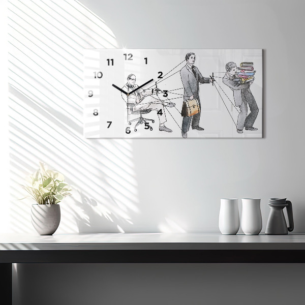 Orologio rettangolare Persone burattinaie