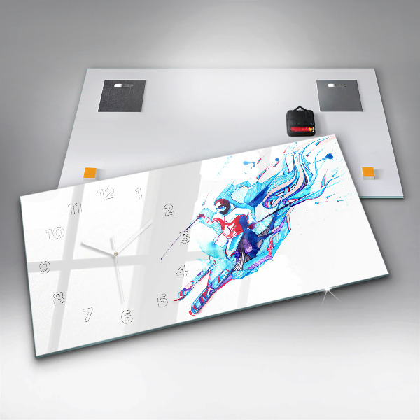 Orologio rettangolare Sciatore