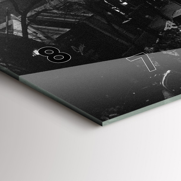 Orologio rettangolare Strade della città di Chicago