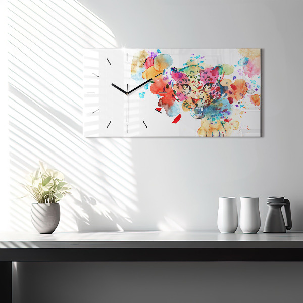 Orologio rettangolare Gatto selvatico astratto